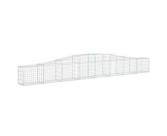 Coșuri gabion arcuite 3 buc, 400x30x40/60 cm, fier galvanizat, 3 image