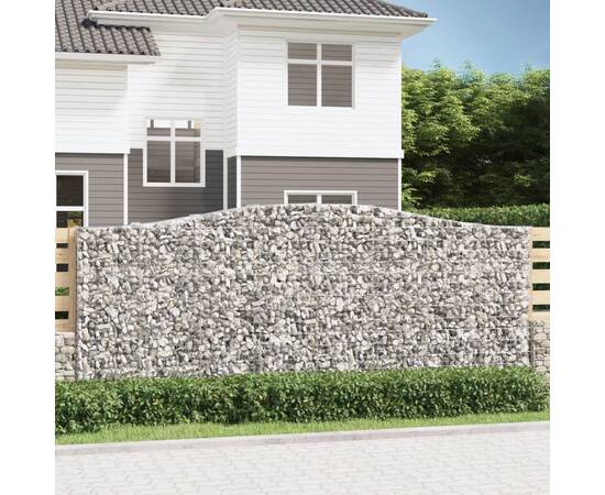 Coșuri gabion arcuite 4 buc. 400x50x160/180 cm, fier galvanizat