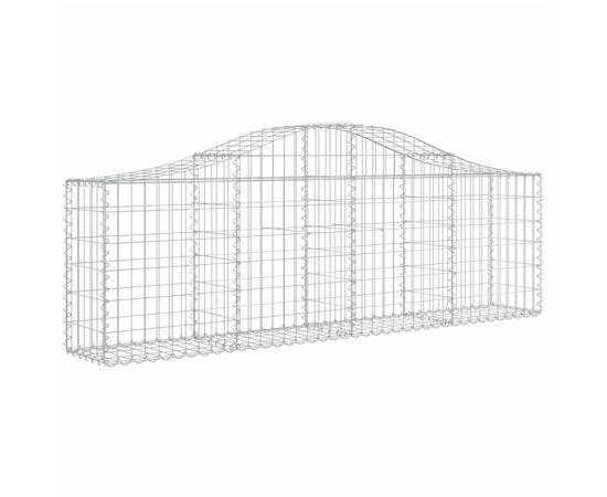 Coșuri gabion arcuite 6 buc, 200x30x60/80 cm, fier galvanizat, 3 image