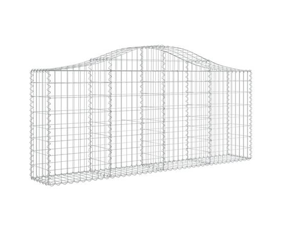 Coșuri gabion arcuite 6 buc, 200x30x80/100cm, fier galvanizat, 3 image