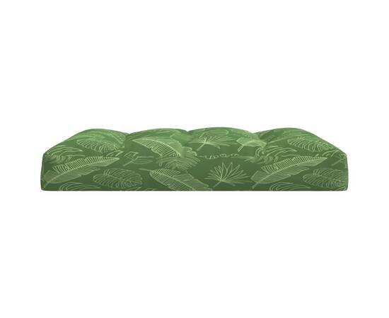 Perne de canapea paleți, 2 buc., țesătură cu model de frunze, 5 image