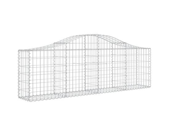 Coșuri gabion arcuite 5 buc, 200x30x60/80 cm, fier galvanizat, 3 image