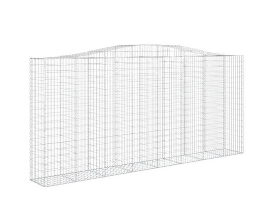 Coșuri gabion arcuite 6 buc, 400x50x180/200 cm, fier galvanizat, 3 image