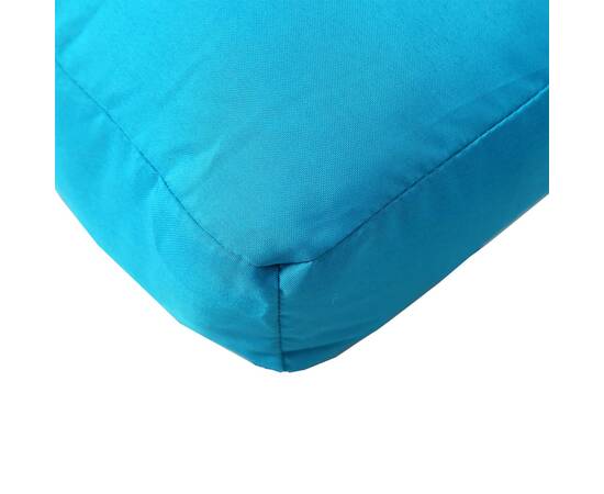 Pernă pentru canapea din paleți, turcoaz, 120x40x12 cm, textil, 6 image