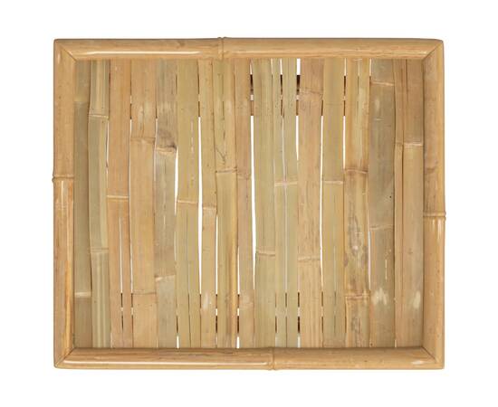 Masă de grădină, 65x55x30 cm, bambus, 5 image