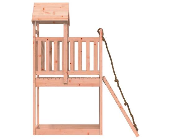 Căsuță de joacă cu perete de cățărat, lemn masiv douglas, 6 image