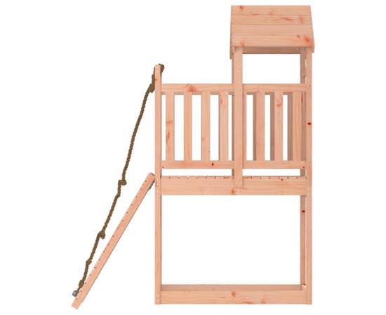 Căsuță de joacă cu perete de cățărat, lemn masiv douglas, 5 image