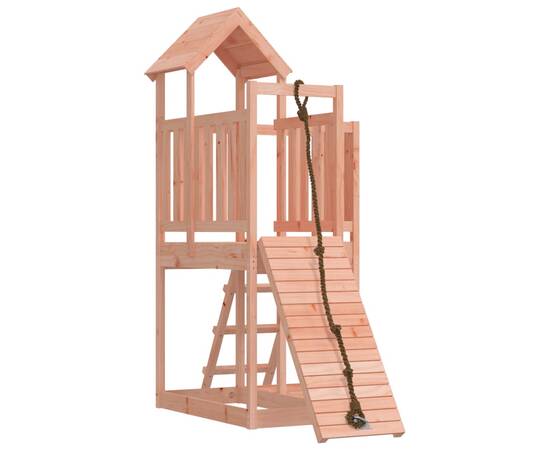 Căsuță de joacă cu perete de cățărat, lemn masiv douglas, 2 image