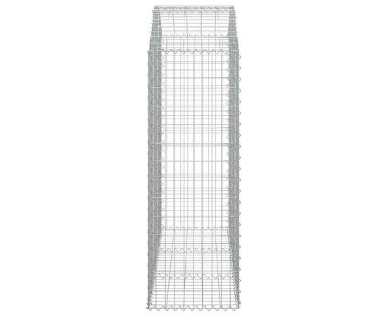 Coș gabion arcuit, 150x50x140/160 cm, fier galvanizat, 4 image