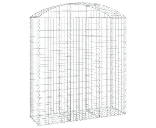 Coș gabion arcuit, 150x50x160/180 cm, fier galvanizat, 2 image