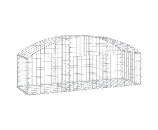 Coș gabion arcuit, 150x50x40/60 cm, fier galvanizat, 2 image