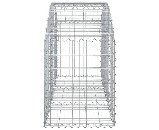 Coș gabion arcuit, 150x50x60/80 cm, fier galvanizat, 4 image