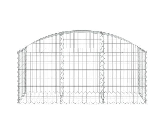 Coș gabion arcuit, 150x50x60/80 cm, fier galvanizat, 3 image