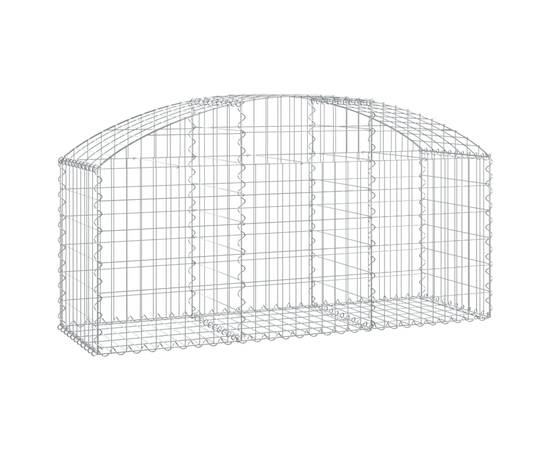 Coș gabion arcuit, 150x50x60/80 cm, fier galvanizat, 2 image