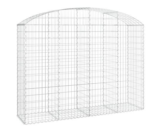 Coș gabion arcuit, 200x50x140/160 cm, fier galvanizat, 2 image