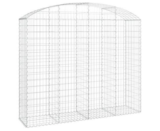 Coș gabion arcuit, 200x50x160/180 cm, fier galvanizat, 2 image