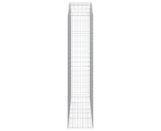 Coș gabion arcuit, 200x50x220/240 cm, fier galvanizat, 4 image