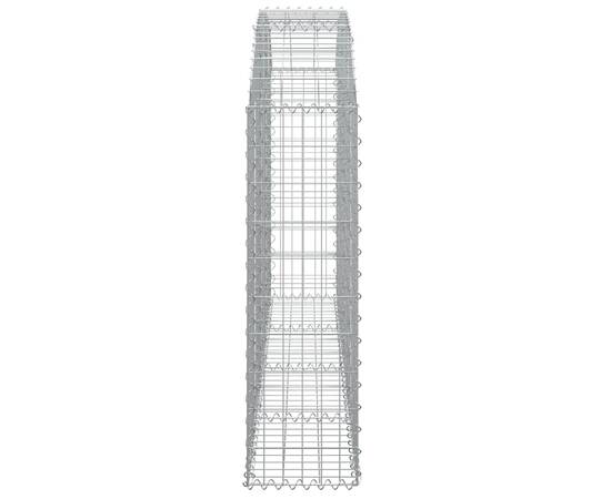 Coș gabion arcuit 200x30x100/120 cm fier galvanizat, 4 image