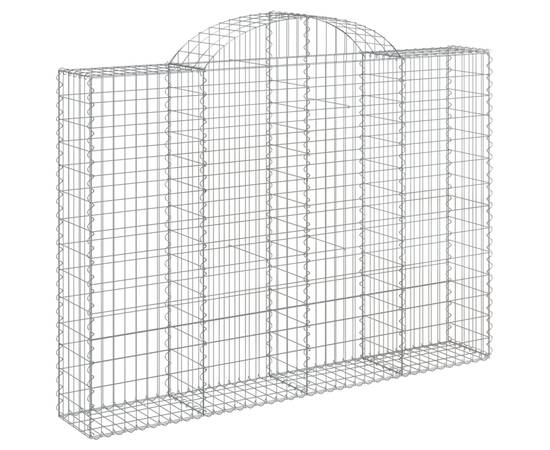 Coș gabion arcuit 200x30x140/160 cm fier galvanizat, 2 image