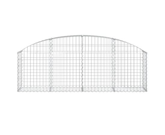 Coș gabion arcuit 200x30x60/80 cm fier galvanizat, 3 image