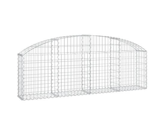 Coș gabion arcuit 200x30x60/80 cm fier galvanizat, 2 image