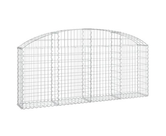 Coș gabion arcuit 200x30x80/100 cm fier galvanizat, 2 image