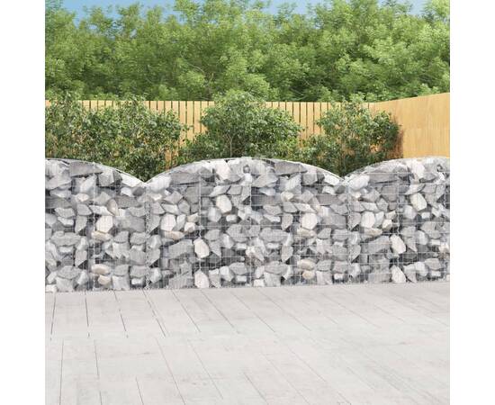 Coș gabion arcuit 200x50x100/120 cm fier galvanizat