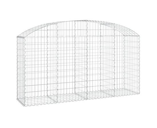 Coș gabion arcuit 200x50x100/120 cm fier galvanizat, 2 image