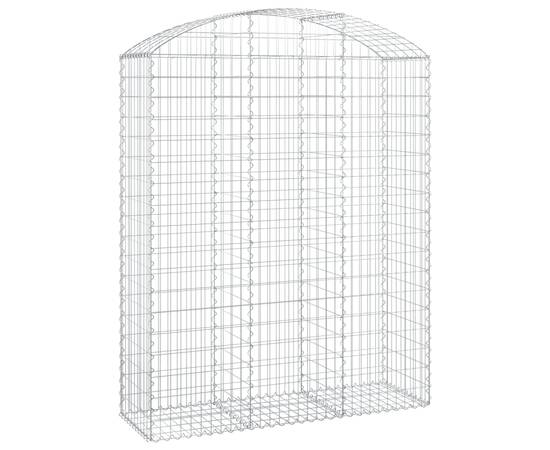 Coș gabion arcuit, 150x50x180/200 cm, fier galvanizat, 2 image