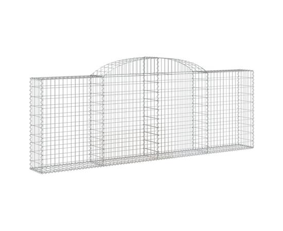 Coș gabion arcuit, 300x30x100/120 cm, fier galvanizat, 2 image