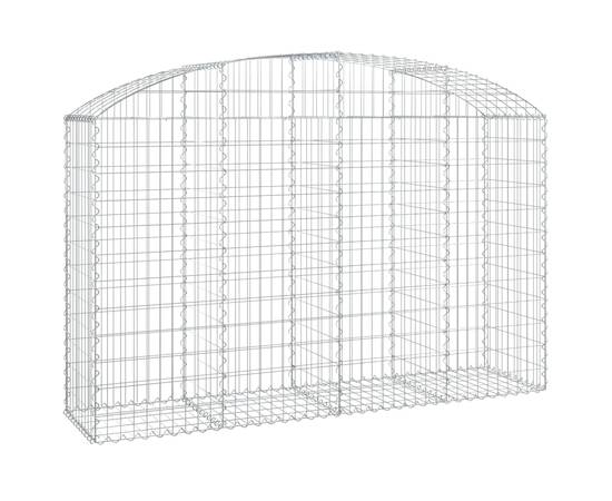 Coș gabion arcuit 200x50x120/140 cm fier galvanizat, 2 image