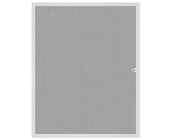 Plasă de insecte pentru ferestre, alb, 100x120 cm, 3 image