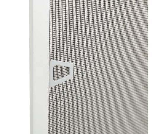 Plasă de insecte pentru ferestre, alb, 100x120 cm, 5 image