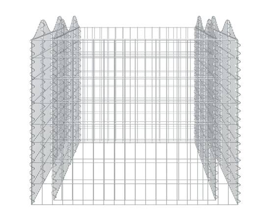 Strat înălțat cu gabion arcuit, 200x100x100 cm, fier galvanizat, 4 image