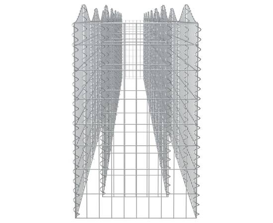 Strat înălțat cu gabion arcuit, 600x50x100 cm, fier galvanizat, 4 image