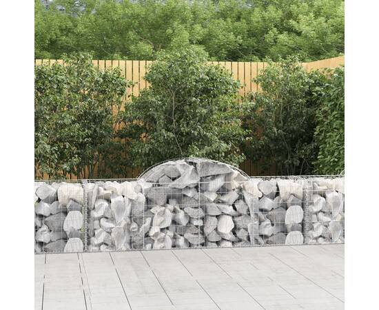 Coș gabion arcuit 200x50x60/80 cm fier galvanizat