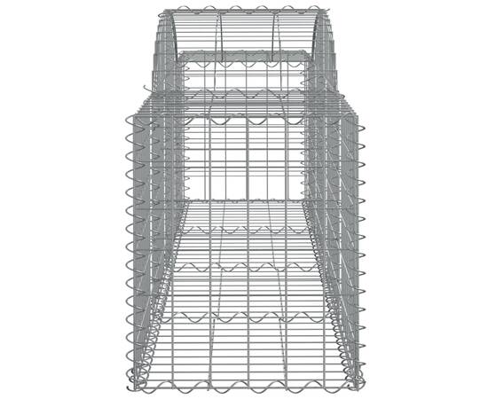 Coș gabion arcuit 200x50x60/80 cm fier galvanizat, 4 image