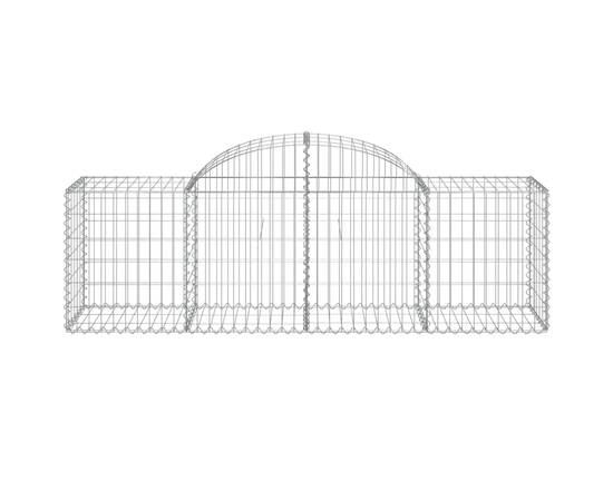 Coș gabion arcuit 200x50x60/80 cm fier galvanizat, 3 image