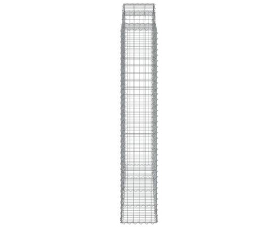 Coș gabion arcuit, 200x50x220/240 cm, fier galvanizat, 4 image