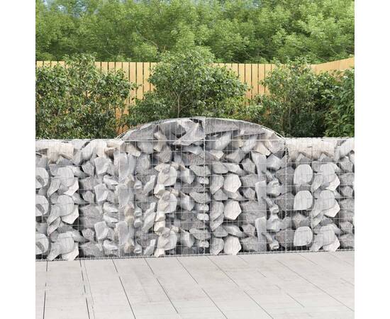 Coș gabion arcuit, 300x50x100/120 cm, fier galvanizat