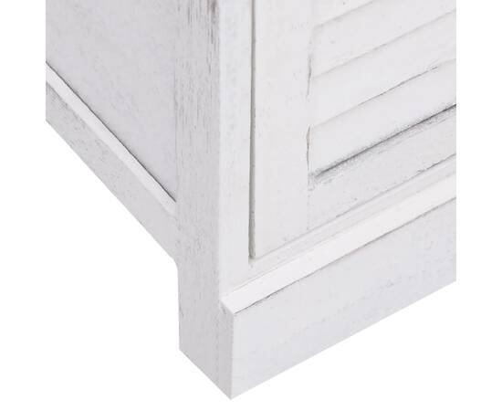 Servantă cu 10 sertare, alb, 113x30x79 cm, lemn, 5 image
