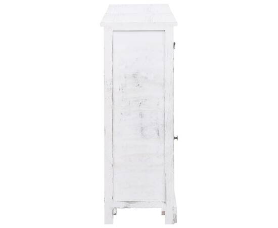 Servantă cu 10 sertare, alb, 113x30x79 cm, lemn, 6 image