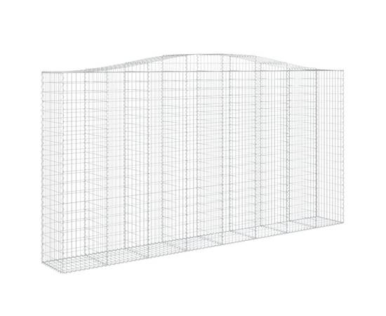 Coșuri gabion arcuite, 4 buc 400x50x200/220 cm, fier galvanizat, 3 image