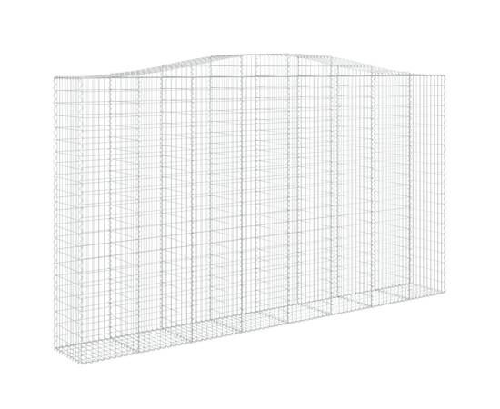 Coșuri gabion arcuite, 7 buc, 400x50x220/240cm, fier galvanizat, 3 image