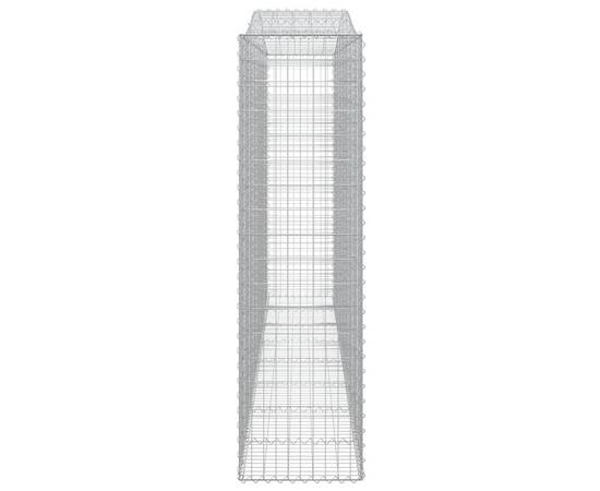 Coșuri gabion arcuite 8 buc, 400x50x180/200 cm, fier galvanizat, 5 image