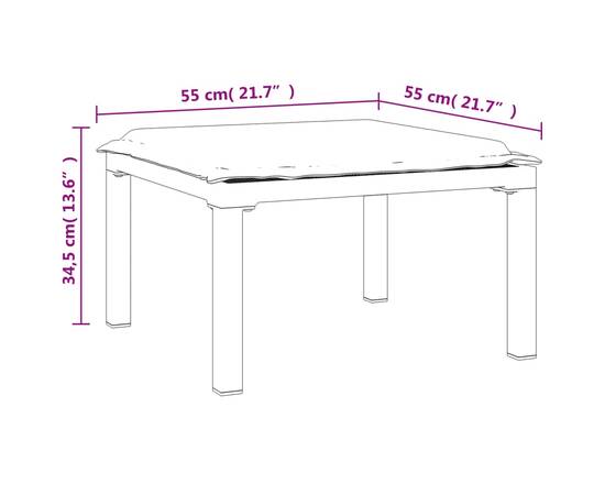 Set mobilier de grădină cu perne, 3 piese, negru/gri, poliratan, 11 image