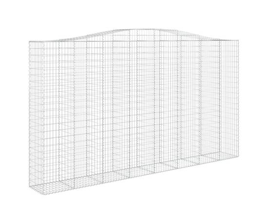 Coșuri gabion arcuite, 4 buc, 400x50x220/240cm, fier galvanizat, 3 image