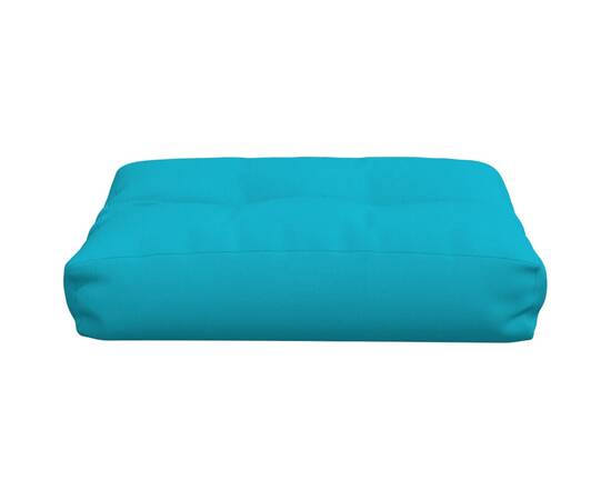 Pernă de canapea din paleți, turcoaz, 50x40x12 cm, textil, 4 image