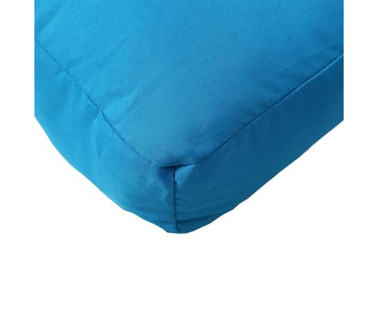 Perne canapea din paleți, 2 buc., albastru deschis, textil, 6 image