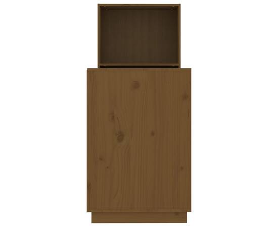Birou, maro miere, 110x53x117 cm, lemn masiv de pin, 8 image